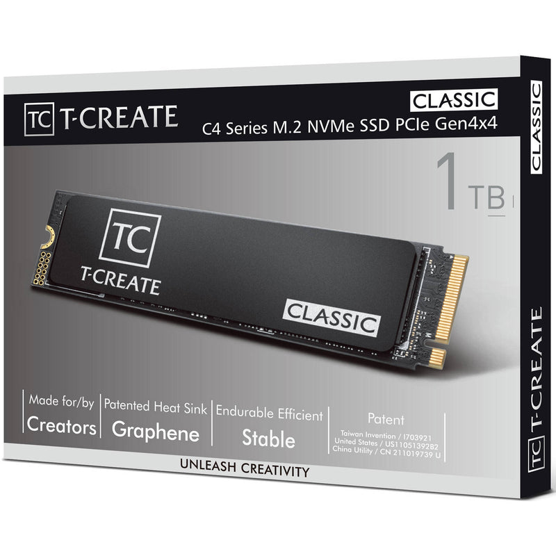 Team Group 1TB T-Create Classic C47 PCIe 4.0 x4 Internal SSD