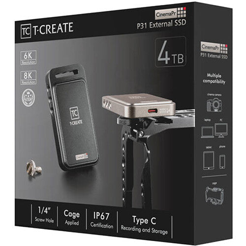Team Group 4TB T-CREATE CinemaPr P31 USB 3.2 Gen 2x2 External SSD