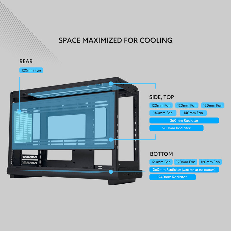 Lian Li A3-mATX Mini-Tower Case (Black)