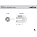 Radius 10 cm Nimbus Windshield (19/22) for Small Shotgun Microphones (Dark Gray)