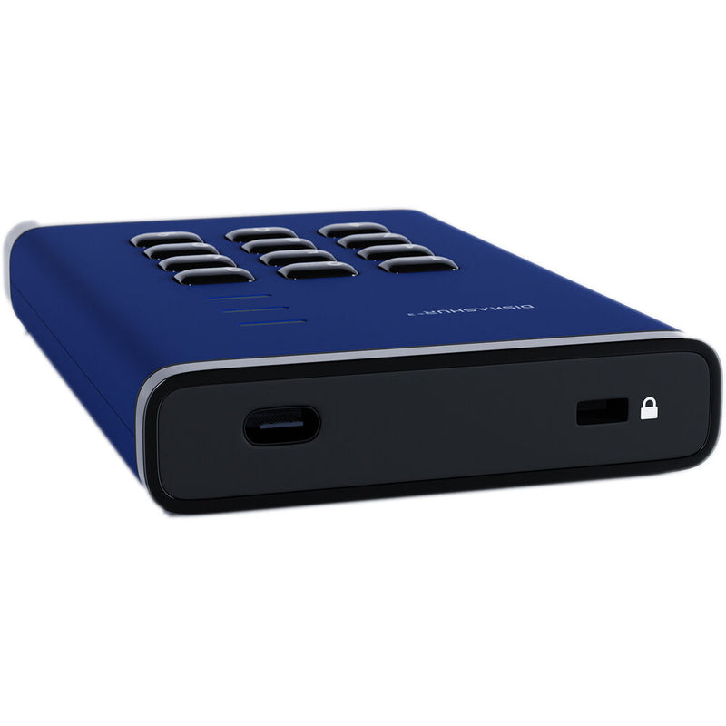 Istorage 1TB diskAshur3 USB 3.2 Gen 1 Encrypted Portable Hard Drive (Blue)