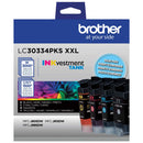 Brother LC30334PKS 4-Pack High-Yield Color INKvestment Tank Ink Cartridges (4-Pack)