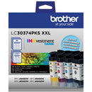 Brother LC3037 INKvestment Tank Super High-Yield Color Ink Set (4-Pack)