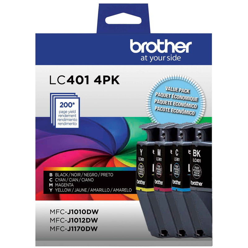 Brother Genuine LC401 INKvestment Tank Standard-Yield Color Ink Cartridge Set