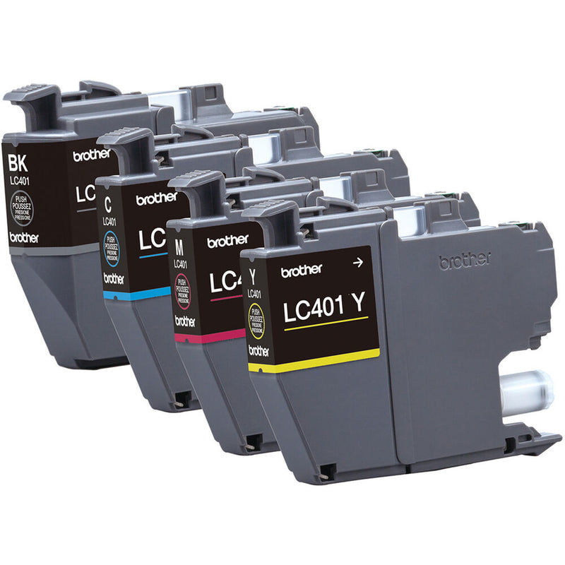 Brother Genuine LC401 INKvestment Tank Standard-Yield Color Ink Cartridge Set