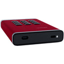 Istorage 1TB diskAshur3 USB 3.2 Gen 1 Encrypted Portable Hard Drive (Red)