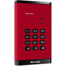 Istorage 2TB diskAshur3 USB 3.2 Gen 1 Encrypted Portable Hard Drive (Red)