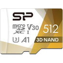 Silicon Power 512GB Superior Pro UHS-I microSDXC Memory Card with Card Reader