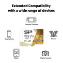 Silicon Power 512GB Superior Pro UHS-I microSDXC Memory Card