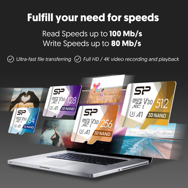 Silicon Power 512GB Superior Pro UHS-I microSDXC Memory Card