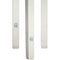 Wiremold Products Blank Steel Tele-Power Express Pole (White, 10.3')