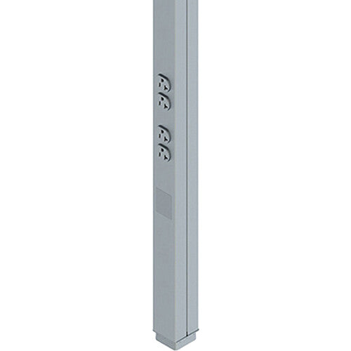 Wiremold Products Tele-Power Pole (Gray, 12')