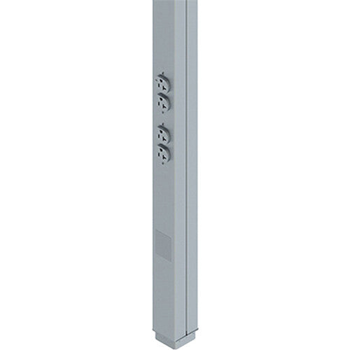 Wiremold Products Tele-Power Pole (Dark Gray, 10')