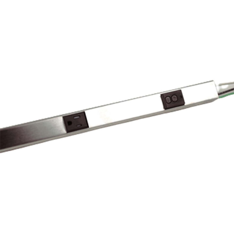 Wiremold Products Tamper Resistant GFCI Plugmold -3'(Aluminum)