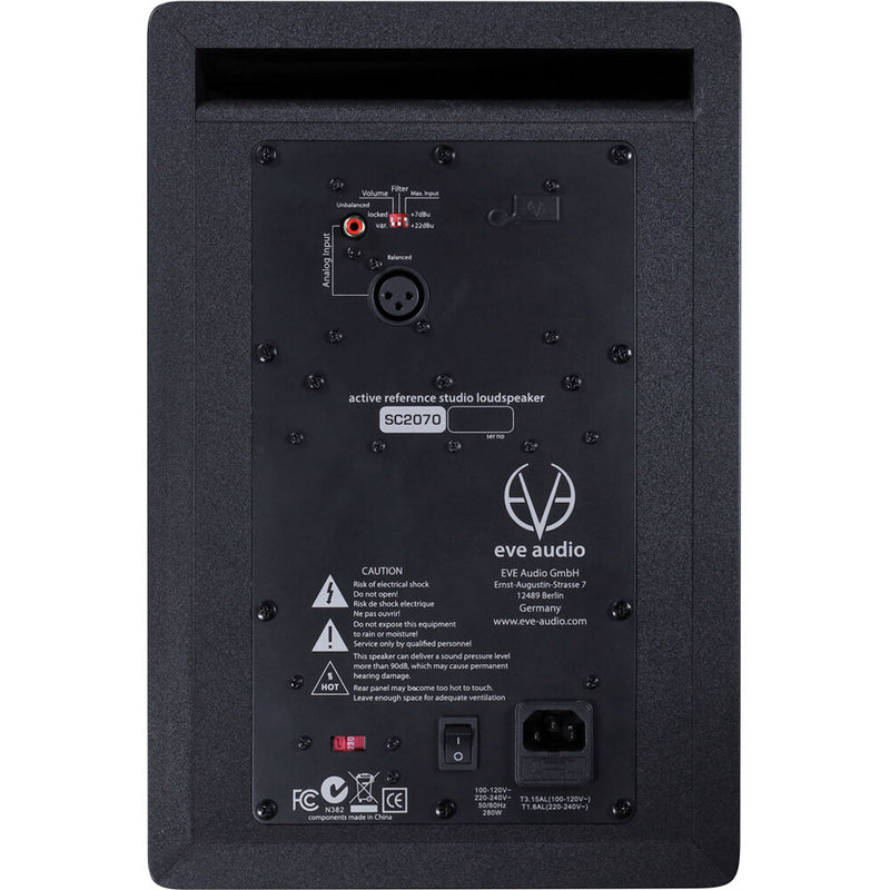 Eve Audio 2-Way 7" + XL AMT 250-Watt Active Monitor for Nearfield and Midfield