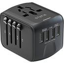 Statik 12W GloboCharge Universal Travel Adapter (Black)