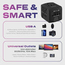 Statik 12W GloboCharge Universal Travel Adapter (Black)