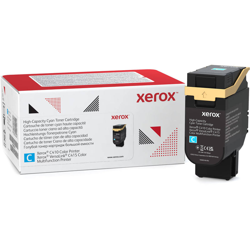 Xerox High Capacity Cyan Toner Cartridge for C410/C415 Printer