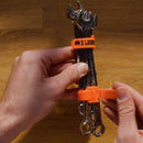 3 Legged Thing Reusable Cable Ties (Orange, 50-Pack)