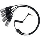 Saramonic SR-C2026 3.5mm TRRRS Male to Quad XLR Male Output Cable for Wireless Receivers
