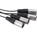 Saramonic SR-C2026 3.5mm TRRRS Male to Quad XLR Male Output Cable for Wireless Receivers
