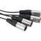 Saramonic SR-C2026 3.5mm TRRRS Male to Quad XLR Male Output Cable for Wireless Receivers
