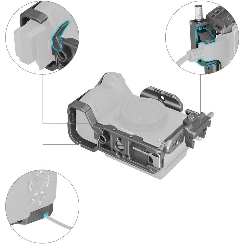 SmallRig HawkLock Quick Release Cage Kit for Sony FX3 and FX30