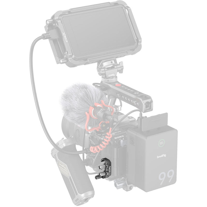 SmallRig USB-C & Multi Cable Clamp for Sony FX3 and FX30 HawkLock Cages