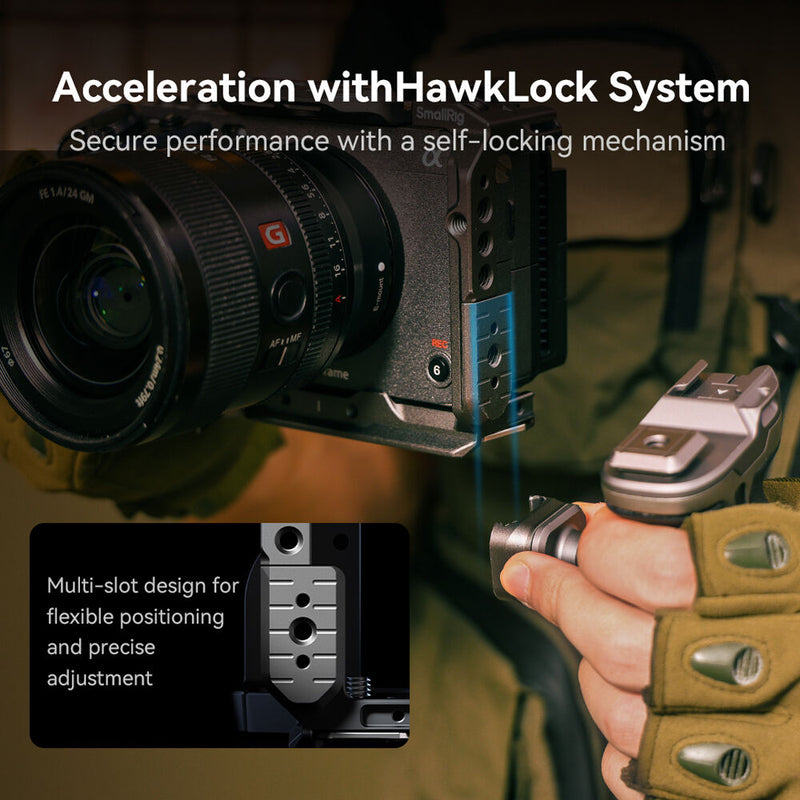 SmallRig USB-C & Multi Cable Clamp for Sony FX3 and FX30 HawkLock Cages
