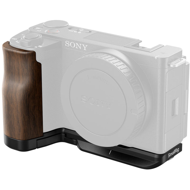 SmallRig L-Shape Mounting Plate with Wood Grip for Sony ZV-E10 II