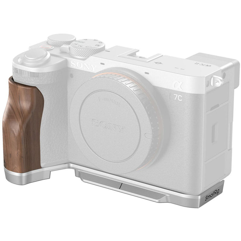SmallRig L-Shape Mount Plate with Wooden Grip for Sony a7C II & a7CR
