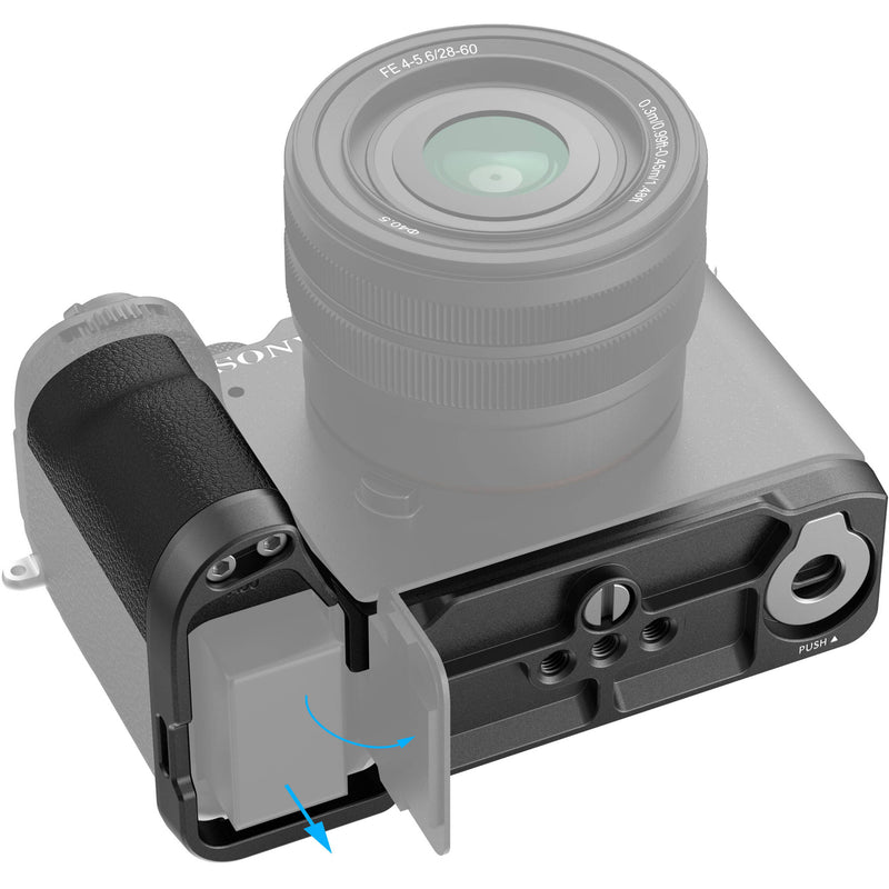 SmallRig L-Shape Mounting Plate with Silicone Grip for Sony a7C II & a7CR