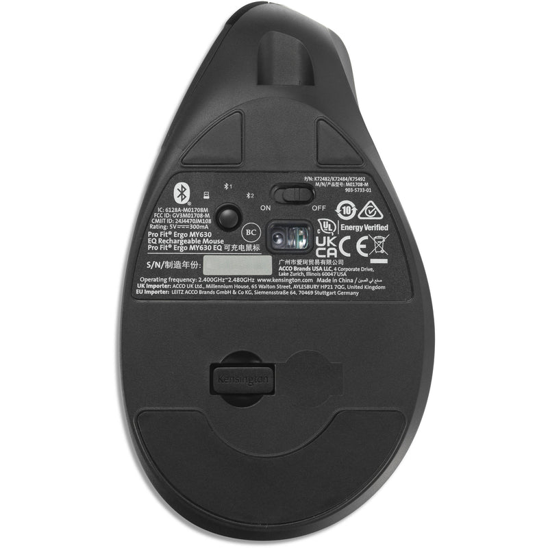 Kensington Pro Fit Ergo MY630 EQ Rechargeable Mouse