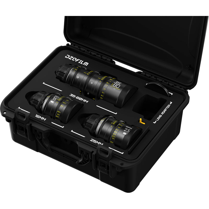 DZOFilm Y24 Educational Catta Ace 35-80mm + VESPID 16 & 25mm Lens Kit (ARRI PL)