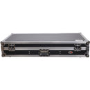 ProX ATA Style Flight Road Case with Wheels for Pioneer CDJ 3000 Player and DJM A9 Mixer (Black / Silver)