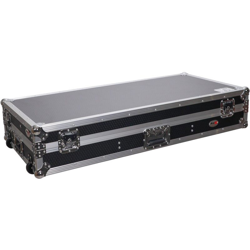ProX ATA Style Flight Road Case with Wheels for Pioneer CDJ 3000 Player and DJM A9 Mixer (Black / Silver)