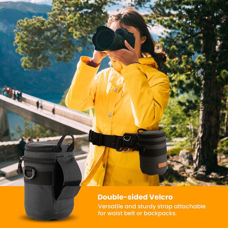 TARION Hard-Shell Lens Case (Black, 3.7 x 5.3")