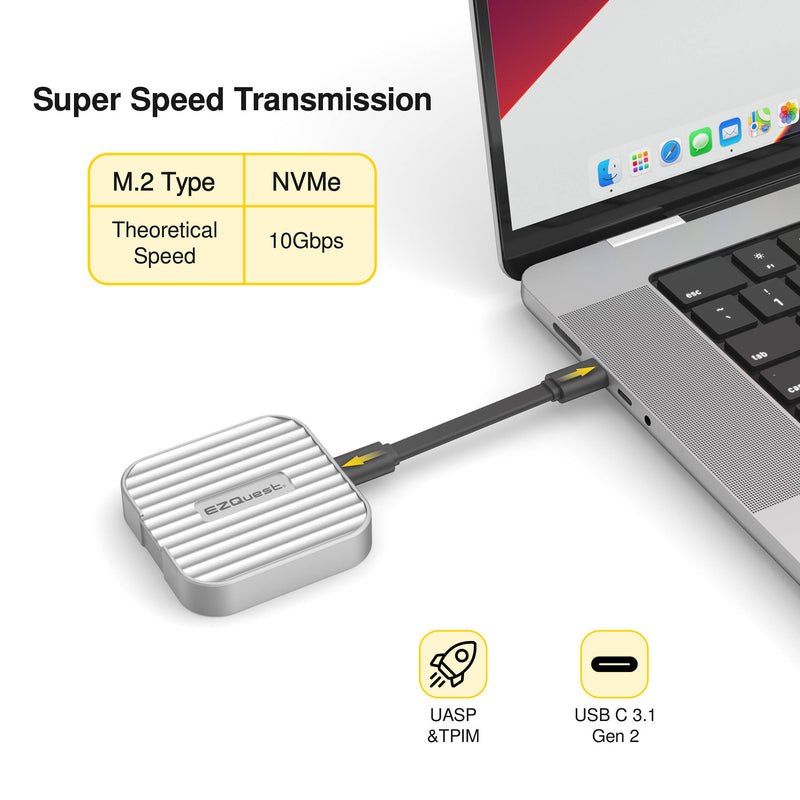 EZQuest Magnetic USB-C M.2 NVMe SSD