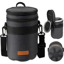 TARION Hard-Shell Lens Case (Black, 3.7 x 6.9")