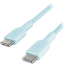 Belkin BoostCharge Braided 60W USB-C Cable (Blue, 3.3')