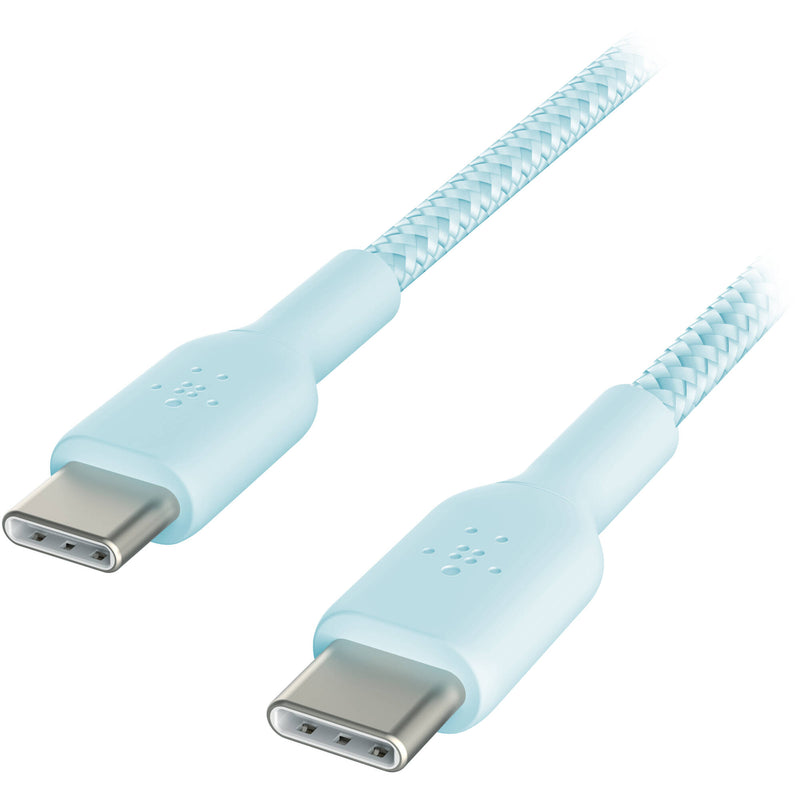 Belkin BoostCharge Braided 60W USB-C Cable (Blue, 3.3')