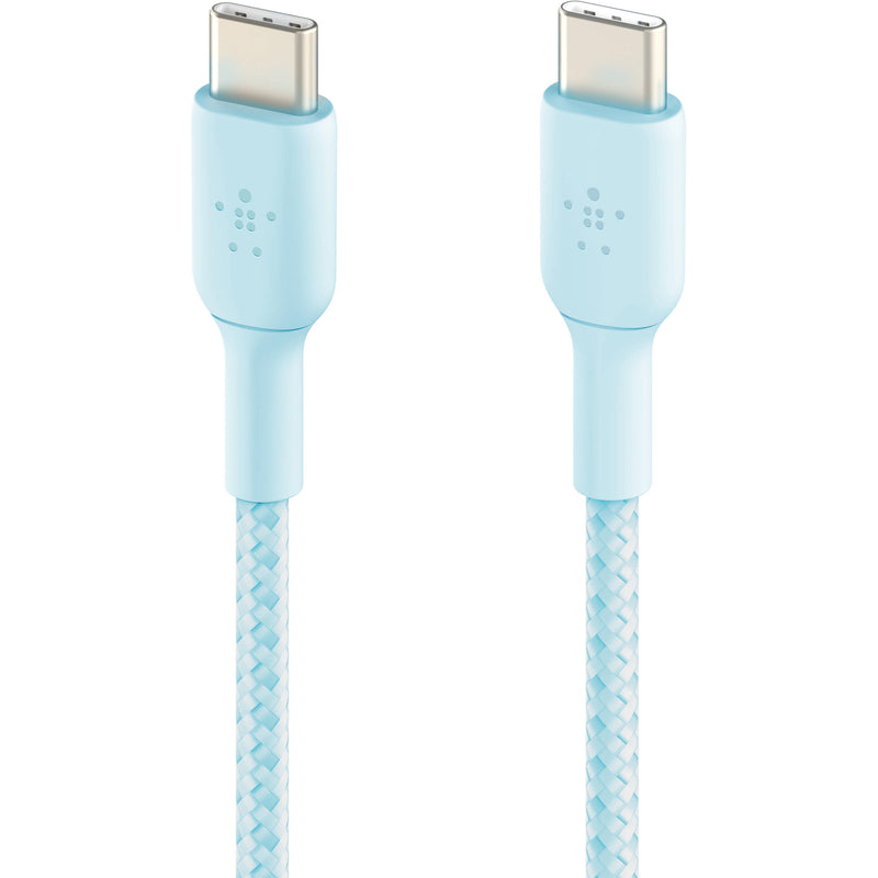 Belkin BoostCharge Braided 60W USB-C Cable (Blue, 3.3')