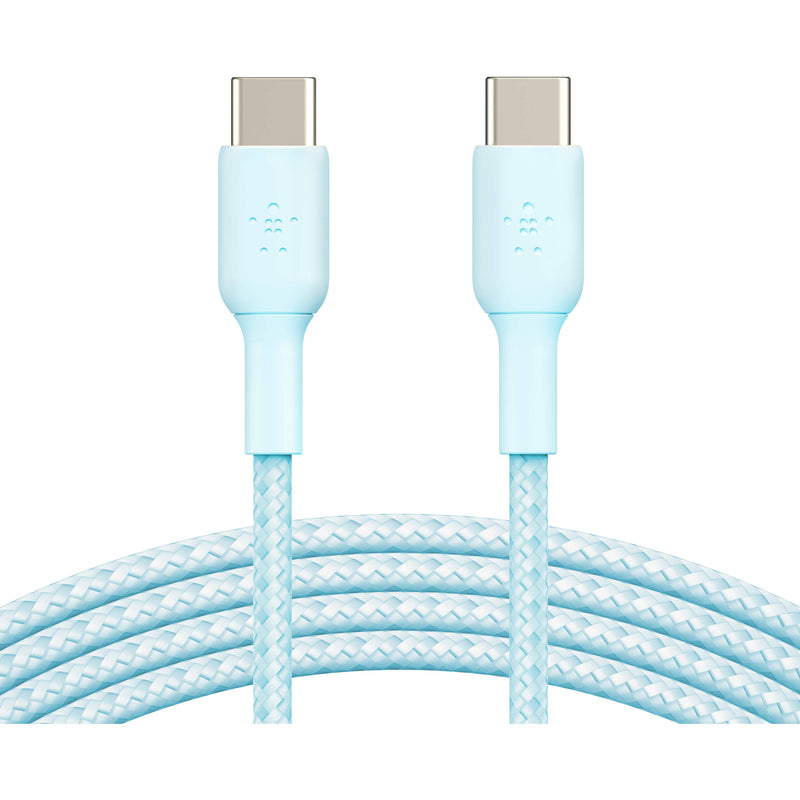 Belkin BoostCharge Braided 60W USB-C Cable (Blue, 3.3')