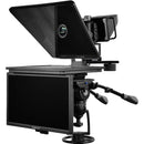 Prompter People FLEX PLUS | 16:9 Large Format | Teleprompter with 19" 1000 c/dm&sup2; Monitor & 21.5" Talent Monitor