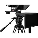 Prompter People FLEX PLUS | 16:9 Large Format | Teleprompter with 19" 1000 c/dm&sup2; Monitor & 21.5" Talent Monitor