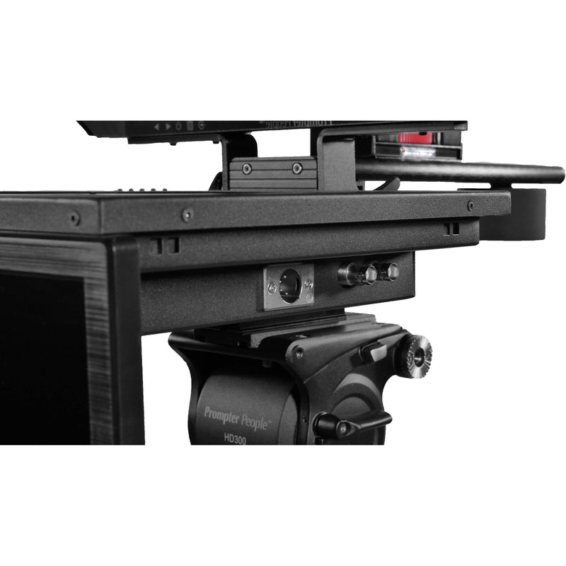 Prompter People FLEX PLUS | 16:9 Large Format | Teleprompter with 19" 1000 c/dm&sup2; Monitor & 21.5" Talent Monitor