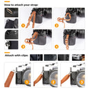 TARION Adjustable Camera Neck Strap (Denim Black)