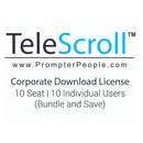 Prompter People TeleScroll Teleprompter Software (10-License Bundle)