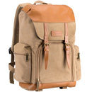TARION M02 Canvas Camera Backpack (Khaki, 14.5L)