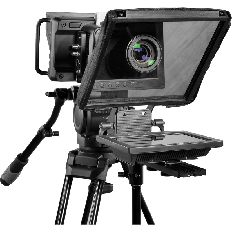 Prompter People Prompter Pal 10" Teleprompter with 8" 400 NIT Auto Reversing Monitor(FreeStand Kit & Pro Software)
